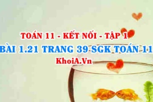 Bài 1.21 trang 39 SGK Toán 11 tập 1 Kết nối tri thức